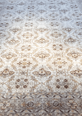 Vintage Hand-Knotted Distressed Turkish  Rug